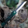 Higonokami Aogami 3.00" Satin Jade Stainless Folder HIGOCJB