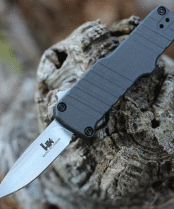 HK Knives HK Micro Incursion OTF Automatic - Gray Alum. ( 1.9" 154CM SW) 54032