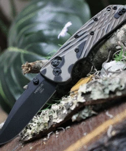 Hogue Deka ABLE Lock Folding Knife, 24277, 3.25" CPM-20CV Black Cerakote Clip Point Blade, G-Mascus FDE G-10 Handles