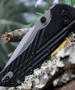 Hogue Deka ABLE Lock Folding Knife, 24279, 3.25" CPM-20CV Stonewashed Clip Point Blade, Black G10 Handles -Buck Knives Sales HO24279.3 70129.1619539410