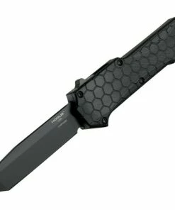 Hogue Compound HO34026, 3.5" CPM S30V Tanto Black Finish Blade, Solid Black G10 Handle