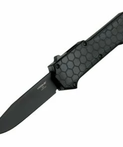 Hogue Compound 34036, 3.5" CPM S30V Black PVD Clip Point Blade, Solid Black G10 Handle