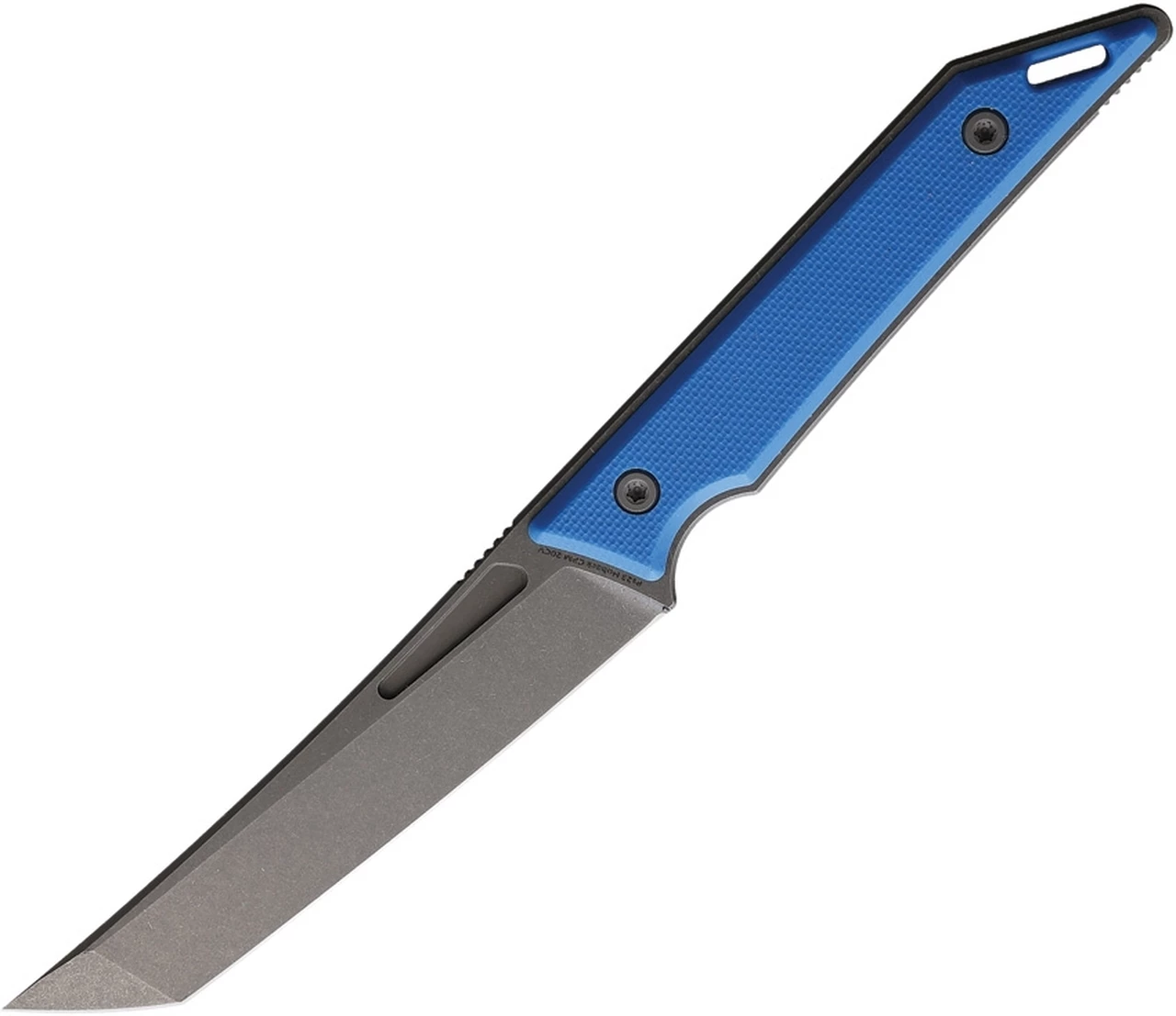 Jake Hoback Knives Jake Hoback Goliath Fixed Blade - Blue G10 (3.25" CPM 20CV SW) Black Kydex 1 Jake Hoback Knives Jake Hoback Goliath Fixed Blade - Blue G10 (3.25" CPM 20CV SW) Black Kydex