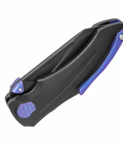 Jake Hoback Knives Jake Hoback Sumo Button Lock - Blk/Purple Ti (3.25" Blk CPM-20CV) -Buck Knives Sales HOB021BP 2 23985.1641830094