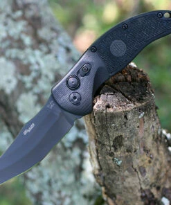 Hogue SIG 36422 EX-A04 Tactical Folder, 3.5" 154 CM Grey Cerakote Finish Wharncliffe Blade, Black G10 Handle