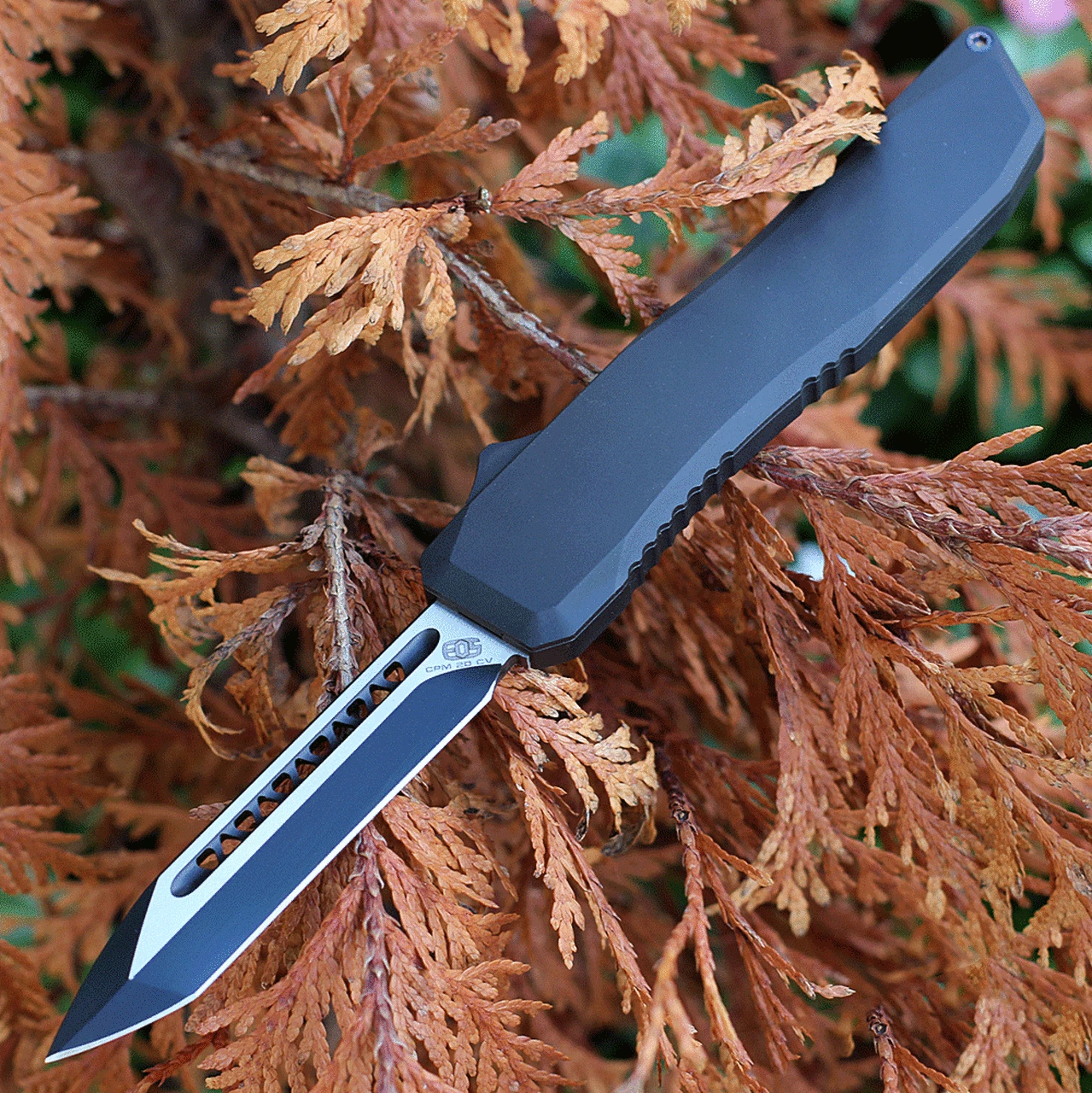 EOS - Elite Outfitting Solutions EOS Harpoon OTF Automatic - Blk Alum. (3.75" CPM 20CV Blk Tanto) HAR-06 1 EOS - Elite Outfitting Solutions EOS Harpoon OTF Automatic - Blk Alum. (3.75" CPM 20CV Blk Tanto) HAR-06