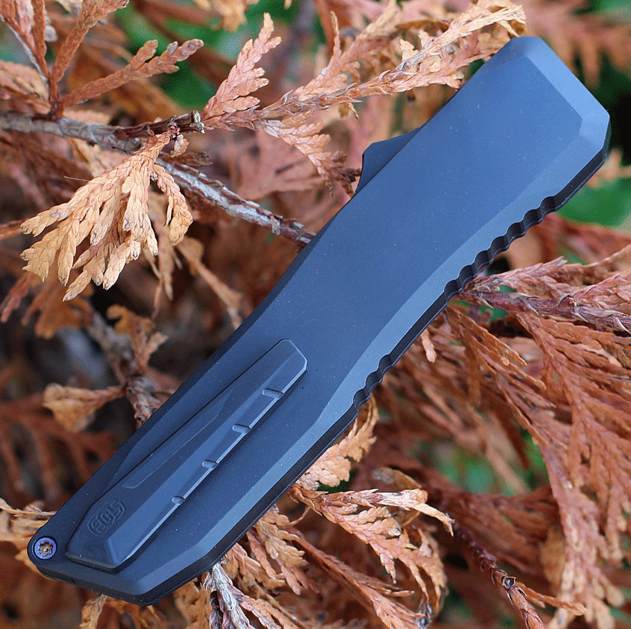 EOS - Elite Outfitting Solutions EOS Harpoon OTF Automatic - Blk Alum. (3.75" CPM 20CV Blk Tanto) HAR-06 4 EOS - Elite Outfitting Solutions EOS Harpoon OTF Automatic - Blk Alum. (3.75" CPM 20CV Blk Tanto) HAR-06 - Image 4