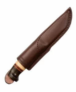 Helle Harding Fixed Blade - Curly Birch, Leather, Darkened Oak (3.9" Triple Laminated Steel Satin) No. 99 -Buck Knives Sales He99 1 93936.1643238060