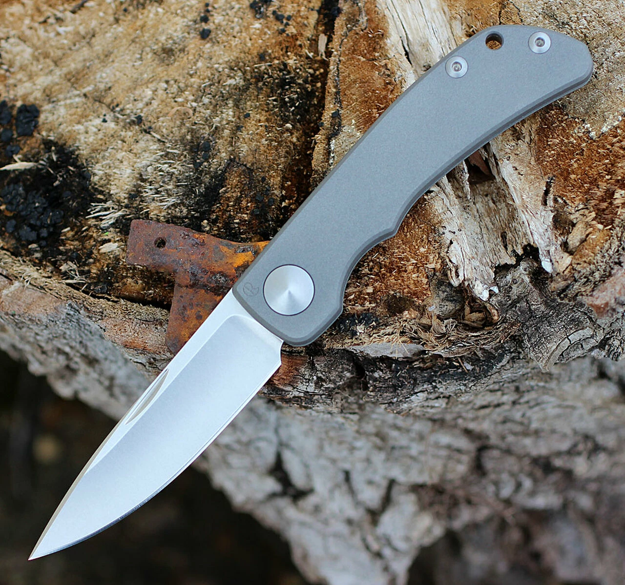 Chris Reeve Impinda Slipjoint, 3.13" CPM-S35VN Stonewash Blade, Titanium Handle (IMP-1000) 1 Chris Reeve Impinda Slipjoint, 3.13" CPM-S35VN Stonewash Blade, Titanium Handle (IMP-1000)
