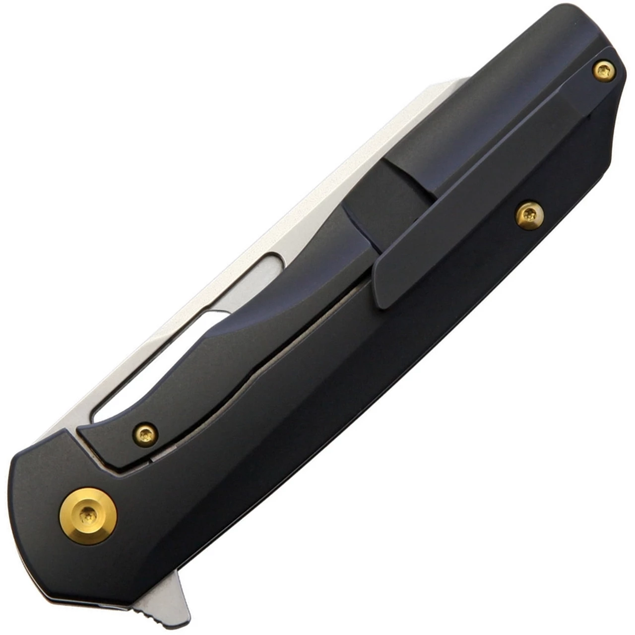 Kansept Knives K1006A7, Shard Flipper, 3.5" CPM-S35VN Wharncliffe Blade, Black Titanium & Copper Handle 2 Kansept Knives K1006A7, Shard Flipper, 3.5" CPM-S35VN Wharncliffe Blade, Black Titanium & Copper Handle - Image 2