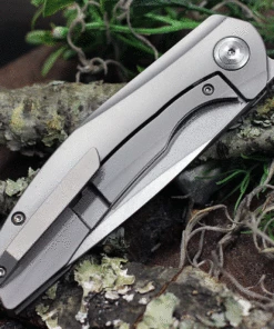 Kansept Knives K1007A2 Accipiter CF, 3.50" CPM-S35VN Stonewashed Plain Blade, Titanium w/ Carbon Fiber Inlay Handle -Buck Knives Sales K1007A2.2 55688.1621448984