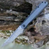 Kansept Knives Kansept Prickle Front Flipper - Blk Twill CF (3.5" Stainless Steel Dams. Tanto) K1012D1