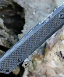 Kansept Knives Kansept Prickle Front Flipper - Blk Twill CF (3.5" Stainless Steel Dams. Tanto) K1012D1 -Buck Knives Sales K1012D1.2 27527.1641999823