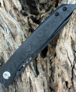Kansept Knives Kansept Lucky Star Front Flipper - Rose Pattern CF (3.5" S35VN Blk SW Tanto) K1013T3 -Buck Knives Sales K1013T3.3 69397.1644964949