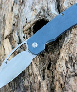 Kansept Knives Kansept Goblin XL Limited Edition - Blue Ti (3.5" CPM-S35VN Satin) K1016A5