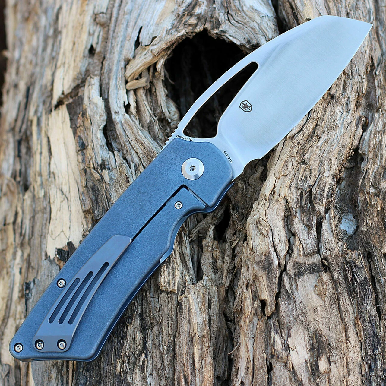 Kansept Knives Kansept Goblin XL Limited Edition - Blue Ti (3.5" CPM-S35VN Satin) K1016A5 2 Kansept Knives Kansept Goblin XL Limited Edition - Blue Ti (3.5" CPM-S35VN Satin) K1016A5 - Image 2