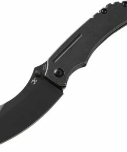 Kansept Knives K1018A4 Pelican EDC, 3" Black CPM- S35VN Drop Point, Black Coated Titanium Handle
