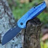 Kansept Knives Kansept Model 6 - Blue Timascus (3" M390 Blk) K1022A4
