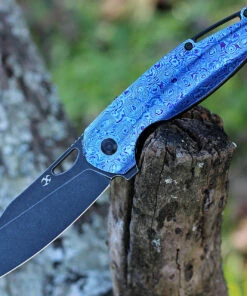 Kansept Knives Kansept Model 6 - Blue Timascus (3" M390 Blk) K1022A4