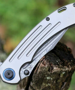 Kansept Knives Kansept Pretatout - Gray Titanium (3.6" Damascus) K1032D1 -Buck Knives Sales K1032D1.3 40401.1638824990