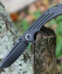 Kansept Knives Kansept Pretatout - Blk Ti (3.6" CPM-S35VN Blk Tanto) K1032T2