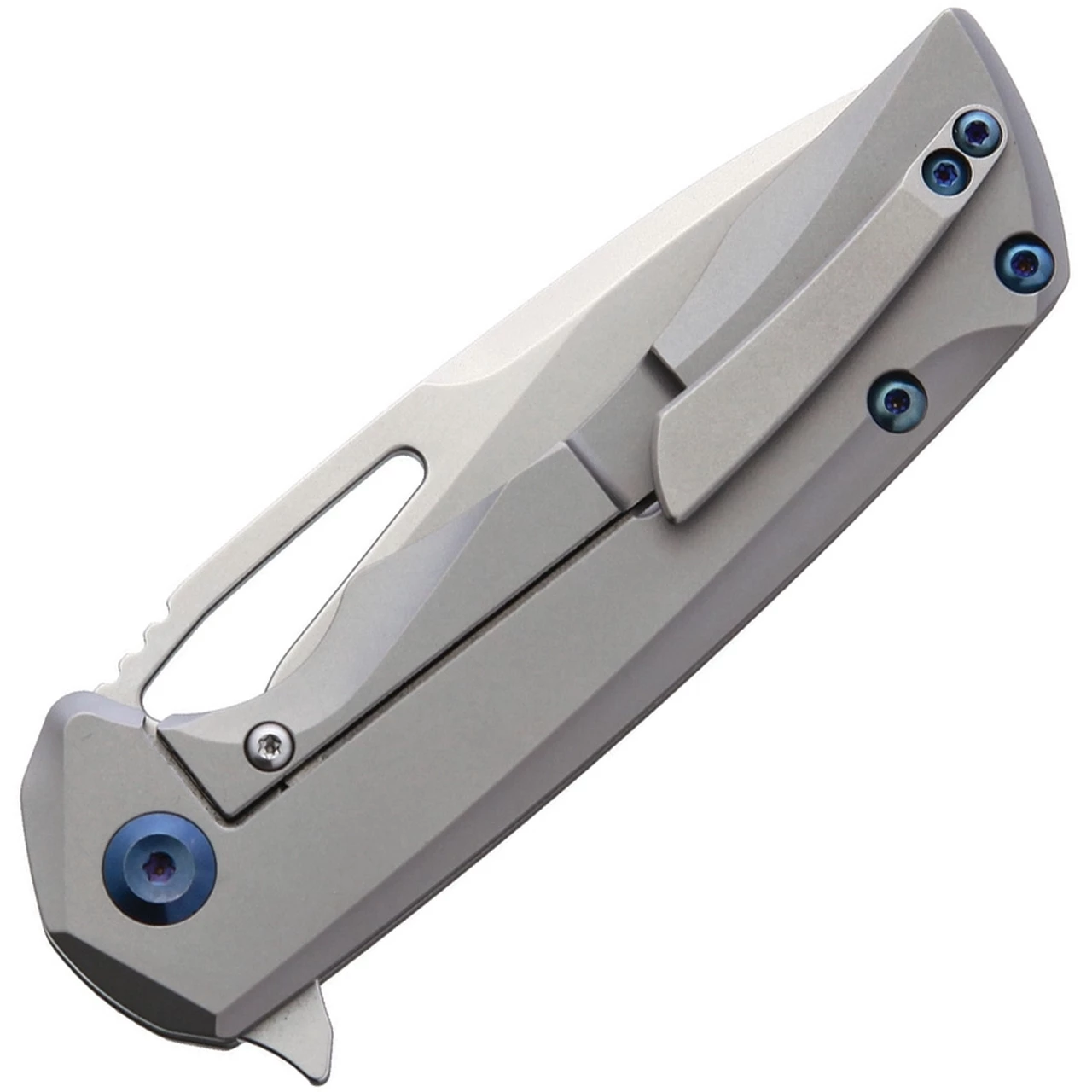 Kansept Knives K2001A1 Mini Kryo, 2.9" CPM-S35VN Satin Blade, Gray Titanium Handle 2 Kansept Knives K2001A1 Mini Kryo, 2.9" CPM-S35VN Satin Blade, Gray Titanium Handle - Image 2