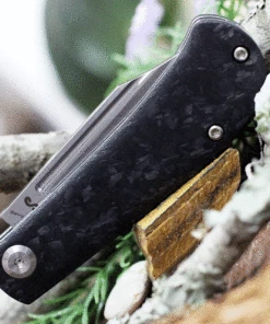 Kansept Knives K2026S1 Swan Bevy Slip Joint, 2.45" S35VN Satin Plain Blade, Carbon Fiber Handle -Buck Knives Sales K2026S1.2 45388.1618861669