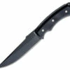 KA-BAR 5351 IFB Trail Point Fixed Blade, 6.1" 8Cr13MoV Black Plain Fixed Blade, Black G-10 Handle w/ Black Hard Plastic Sheath
