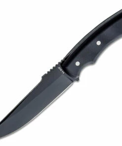 KA-BAR 5351 IFB Trail Point Fixed Blade, 6.1" 8Cr13MoV Black Plain Fixed Blade, Black G-10 Handle w/ Black Hard Plastic Sheath