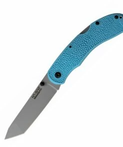 KA-BAR 5698SF USSF Space Force, Corser Folding Knife, 3.5" AUS-8A Gray Tanto Blade, Textured Blue GFN-PA66 Handles