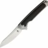 Kizer Cutlery Clutch Ki4556A2, 3.3" CPM-S35VN Satin Modified Drop Point Blade, Black Carbon Fiber Handles