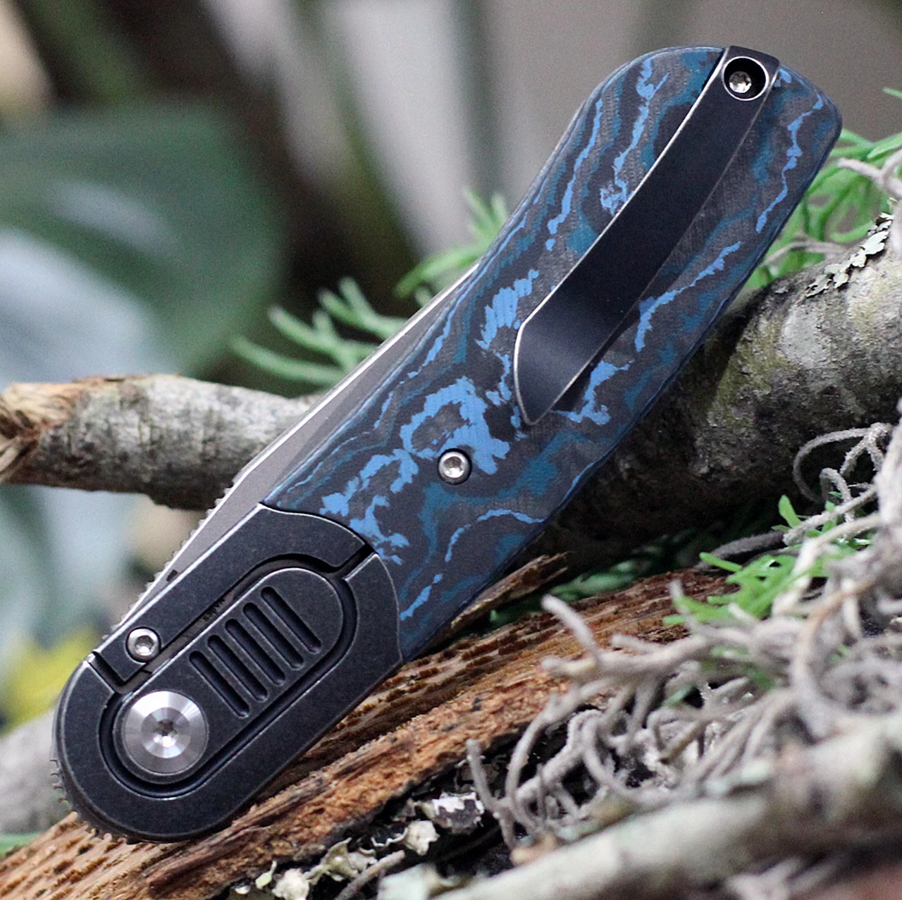 Kansept Knives K2025A3 Lundquist Reverie, 2.92" S35VN Satin Plain Blade, Arctic Storm Carbon Fiber Handle w/ Titanium Bolster 3 Kansept Knives K2025A3 Lundquist Reverie, 2.92" S35VN Satin Plain Blade, Arctic Storm Carbon Fiber Handle w/ Titanium Bolster - Image 3