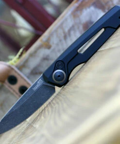 Kershaw Knives Kershaw Launch 11, 2.75" CPM 154 Blackwash Blade, Black Aluminum Handle