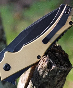 Kansept Knives Kansept Hellx - Brass / Black SW (3.6" D2 SW Black) T1008B2 7 Kansept Knives Kansept Hellx - Brass / Black SW (3.6" D2 SW Black) T1008B2 -Buck Knives Sales KT1008B2.2 07150.1629917562