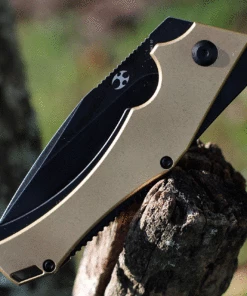 Kansept Knives Kansept Hellx - Brass / Black SW (3.6" D2 SW Black) T1008B2 6 Kansept Knives Kansept Hellx - Brass / Black SW (3.6" D2 SW Black) T1008B2 -Buck Knives Sales KT1008B2.3 59981.1629917562