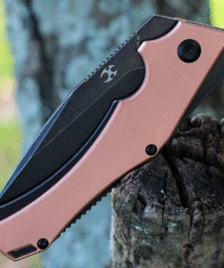 Kansept Knives Kansept Hellx - Copper / Black SW (3.6" D2 SW Black) T1008C1 -Buck Knives Sales KT1008C1.3 51321.1629918036