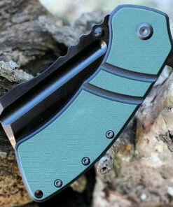 Kansept Knives Kansept XL Korvid Flipper - OD Green G10 (3.6" Blk 154CM Cleaver) T1030A1 -Buck Knives Sales KT1030A1.3 36834.1641926135