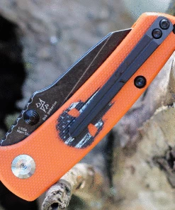 Kansept Knives Kansept Little Main Street - Orange Skull (2.26" 154CM Satin) T2015AW -Buck Knives Sales KT2015AW.2 10820.1634928146