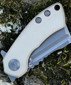 Kansept Knives Kansept Mini Korvid - Tan G10 (1.5" 154CM Gray TiCn Coated Cleaver) T3030A2 -Buck Knives Sales KT3030A2.3 00407.1643303923