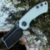 Kansept Knives Kansept Mini Korvid - Jade G10 (1.5" 154CM Blk Cleaver) T3030A4