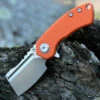 Kansept Knives Kansept Mini Korvid - Orange G10 (1.5" 154CM Satin Cleaver) T3030A6