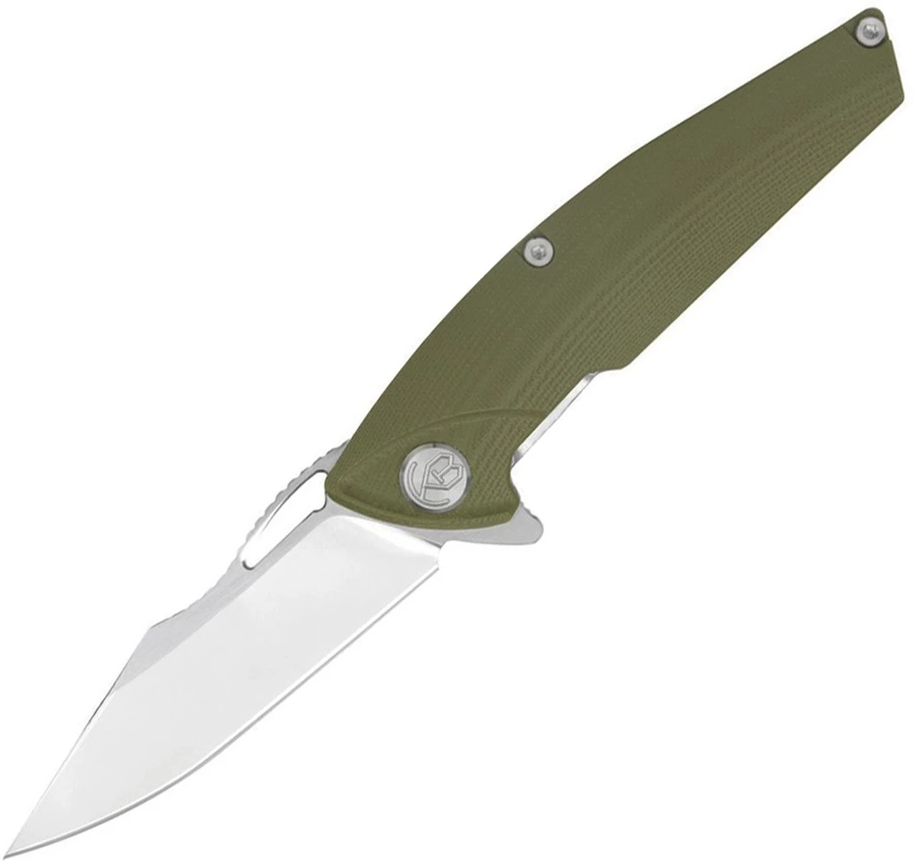 Kubey Knife Kubey Locusts KB221B, 3.6" D2 Satin Plain Blade, Green G-10 Handle 1 Kubey Knife Kubey Locusts KB221B, 3.6" D2 Satin Plain Blade, Green G-10 Handle