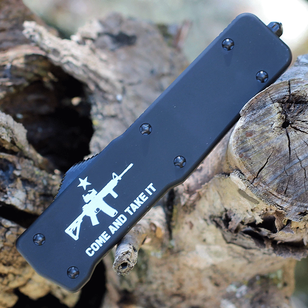 Templar Knife Co. Templar Premium Lightweight Large OTF -Alum. Blk CATI (3.55" D2 Blk Dagger) LA-AR15-12-1 3 Templar Knife Co. Templar Premium Lightweight Large OTF -Alum. Blk CATI (3.55" D2 Blk Dagger) LA-AR15-12-1 - Image 3