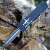 Templar Knife Co. Templar Premium Lightweight Large OTF -Alum. Blk CATI (3.55" D2 Blk Dagger) LA-AR15-12-1