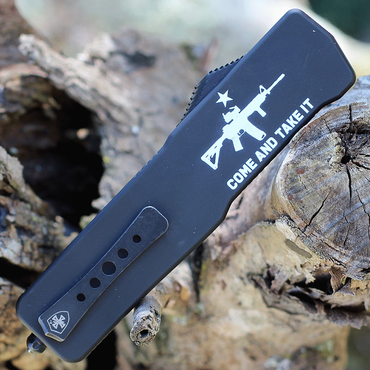 Templar Knife Co. Templar Premium Lightweight Large OTF -Alum. Blk CATI (3.55" D2 Blk Dagger) LA-AR15-12-1 4 Templar Knife Co. Templar Premium Lightweight Large OTF -Alum. Blk CATI (3.55" D2 Blk Dagger) LA-AR15-12-1 - Image 4