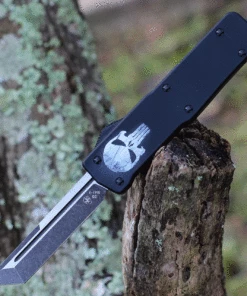 Templar Knife Co. Templar Premium Lightweight Large OTF -Alum. Fallen (3.55" D2 Blk Tanto) LA-FL-22-1