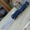 CobraTec Knives LBLKFS-XLTNS Large FS-X Black, 3.50" D2 Steel Tanto Blade, Anodized Aviation Aluminum Handle