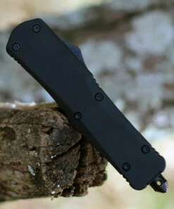 Templar Knife Co. Templar Knife Large OTF Large Black Rubber L-BR-33-2, 3.5" 440C Satin Drop Point Blade, Aluminum Zinc Handle -Buck Knives Sales LBR.1 48959.1604697111