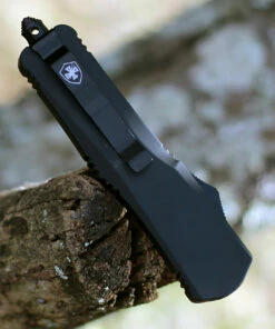 Templar Knife Co. Templar Knife Large OTF Large Black Rubber L-BR-33-2, 3.5" 440C Satin Drop Point Blade, Aluminum Zinc Handle -Buck Knives Sales LBR 67063.1604697111