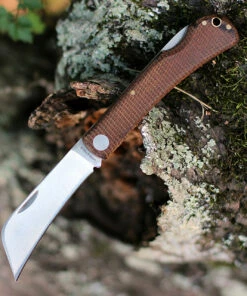 Lord And Field Outfitters Lord & Field Farmhand Lockback LOR03, 2.88" Stainless Steel Plain Blade, Brown Micarta Handle -Buck Knives Sales LOR03.4 10749.1600186667
